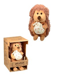 Игрушка мягкая, Orange, Ёжик Колюнчик с узелочком, 15см