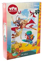 Пазл 260 элементов "Три богатыря и Пуп Земли"