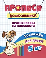 Прописи дошкольника. Ориентировка на плоскости. Тренажер для детей 5 лет