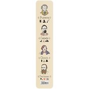 Закладка для книг пластиковая "Писатели 1"