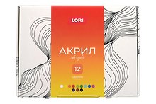 Краски акриловые Классика, 12 цв. по 15 мл (Акрк-009)