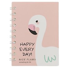 Записная книжка «Nice flamingo» А6, 50 листов в линейку, спираль