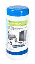 Салфетки влажные 40шт "PLASTIC CLEAN" для пластика, скраб-эффект, в тубе, Silwerhof