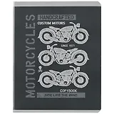 Тетрадь в клетку Listoff, "Мотоклуб", 96 листов, в ассортименте