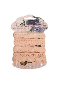 Набор лент декоративных для скрапбукинга (R1421) (4шт х 0,9м) (Рукоделие) (упаковка)