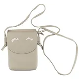 Сумка на кнопке Глазки (кожзам) (22х16)