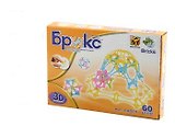 Конструктор 3D, БРИКС,  для объемного моделирования,  60 деталей
