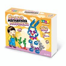 Новая магнитная мозаика (02015) (160 эл.) (7 цв.) (коробка) (ДК)