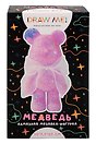 Алмазная мозаика на фигурке Draw Me! "Розовый мишка", (14*9,5*23 см)