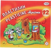 Пластилин Гамма, "Мультики", 12 цветов