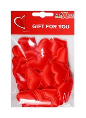 Сердечки красные средние, 3,2 см, 50 штук