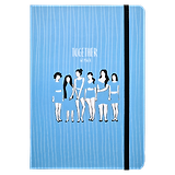 Книга для записей А5 160л лин. "Girls" 7БЦ, ляссе, тонир.блок