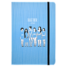 Книга для записей А5 160л лин. "Girls" 7БЦ, ляссе, тонир.блок
