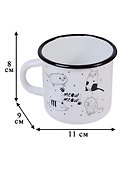 Кружка Коты meow (400 мл) (эмаль) - 1