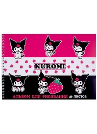 Альбом для рисования «Kuromi» Centrum А4, 40 листов, спираль