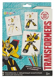Раскраска с объемным контуром «Transformers»