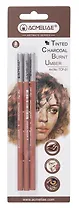 Карандаши угольные 03шт жженая умбра, блистер, ACMELIAE