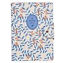 Тетрадь А5 96л кл. "Diary" молочный, иск.кожа, мягк.переплет, полускр.спираль, нашивка с блинт.тиснением, кнопка