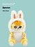 Брелок Котик кигуруми (зайчик) (текстиль) (11 см) (12-0618-Z6) Bookvalno - 0