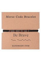Браслет Морзе Be Brave (12-202509-BR-ZJ4314)
