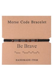 Браслет Морзе Be Brave (12-202509-BR-ZJ4314)