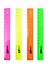 Линейка 16см пластик, флуоресцент., ассорти - 1
