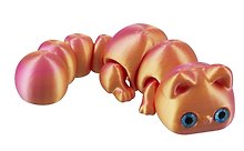 Фигурка 3D Котёнок Мяф (пластик) (11х4)