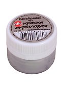 Акриловая краска серебряная 28 мл, Olki - 0