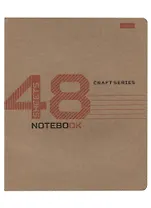 Тетрадь в клетку Hatber, Craft, 48 листов, в ассортименте