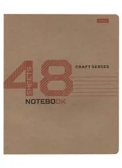 Тетрадь в клетку Hatber, Craft, 48 листов, в ассортименте