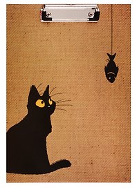 Планшет «Черный кот», А5, ламинированный картон