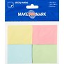Набор блоков для записей «Make your mark», пастельные,  4 по 100 листов, 5 х 3.8 см