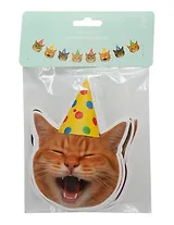 Гирлянда-растяжка Коты в колпаках (картон) (11х200)