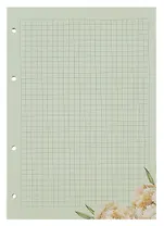 Сменный блок для тетрадей 50л кл. "Peony" 70г/м2, инд.уп.