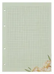 Сменный блок для тетрадей 50л кл. "Peony" 70г/м2, инд.уп.