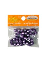 Майолика скрепленные бусины сиреневые (00009519) (40шт) (7х7мм) (упаковка)