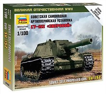 Сборная модель «Советская самоходная артиллерийская установка СУ-152 Зверобой», ZVEZDA (6182)