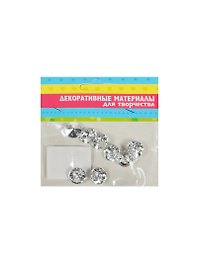 Набор пуговиц декоративных пластик Кристалл (1052841) (8шт) (упаковка)