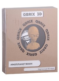 3D Конструктор «Инопланетянин» картон, Mozabrick