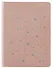 Записная книжка А6 64л лин. "PEARL. Сахарная вата" иск.кожа, эфф.перламутра, тиснен.фольгой, тонир.торцы, ляссе - 0