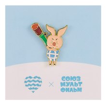 Значок СМФ Пятачок (металл) (4627077846780)