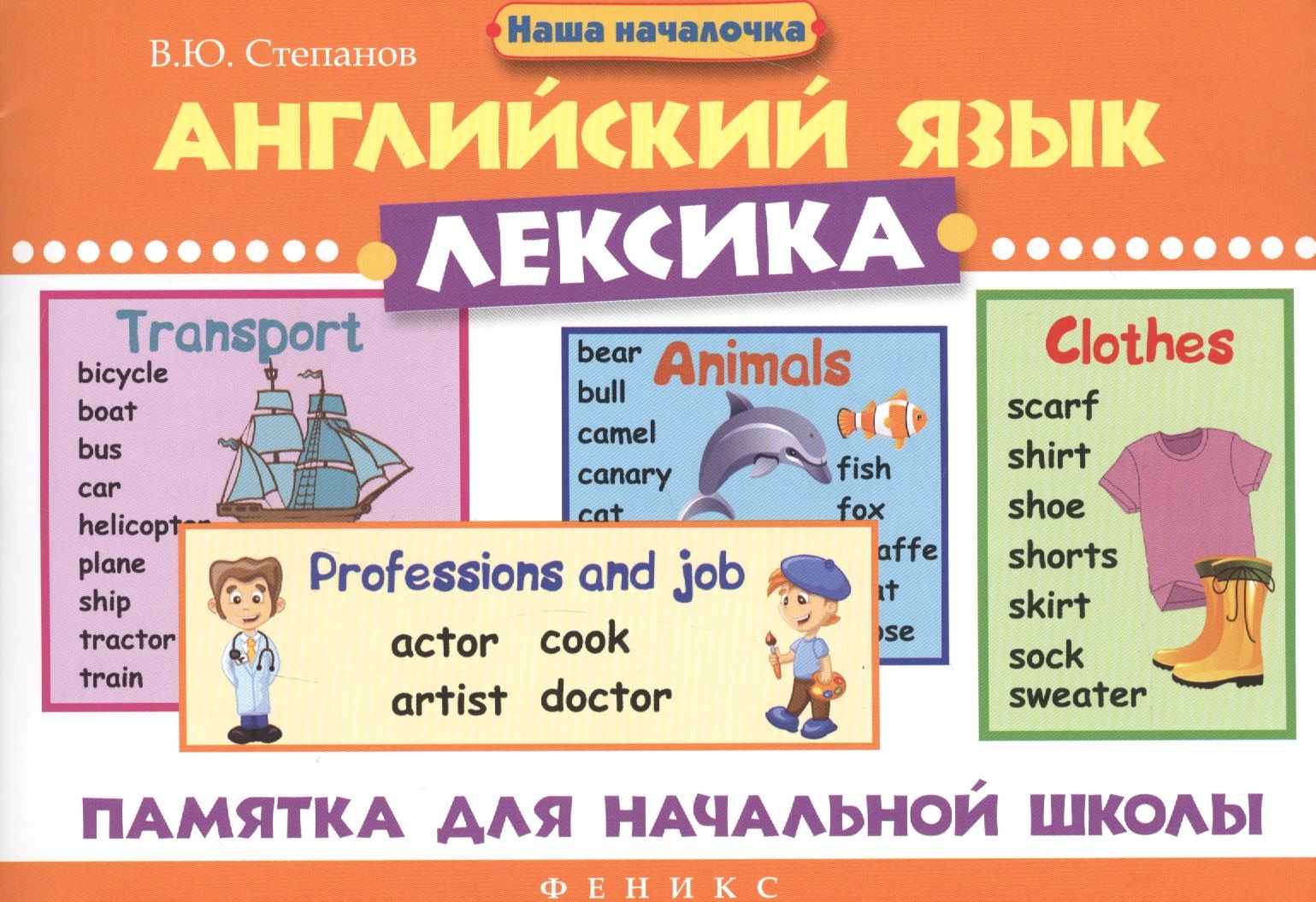 Английский язык.Лексика: памятка для нач.школы дп