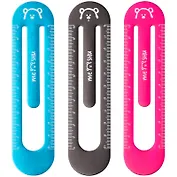 Линейка 10см металлическая, ассорти, европодвес, MESHU