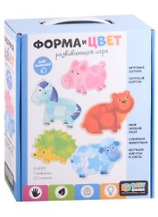 Пазл Baby Games. Форма и цвет. Лошадка и друзья, 21 элемент