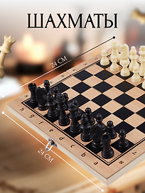 Настольная игра «Шахматы», пластик