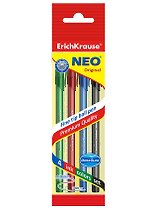 Ручки шариковые Erich Krause, Neo Original, 4 цвета