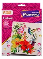 Набор для творчества Color Puppy Алмазная мозаика Тропические цветы 17*21см