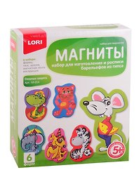 Набор для творчества, Lori, Барельеф, Магниты, "Озорные зверята"