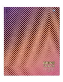 Книга для записей «Shine Wave», А5, 80 листов, твердая обложка, в ассортименте, BG