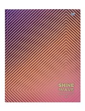 Книга для записей А5 80 листов клетка "Shine Wave"